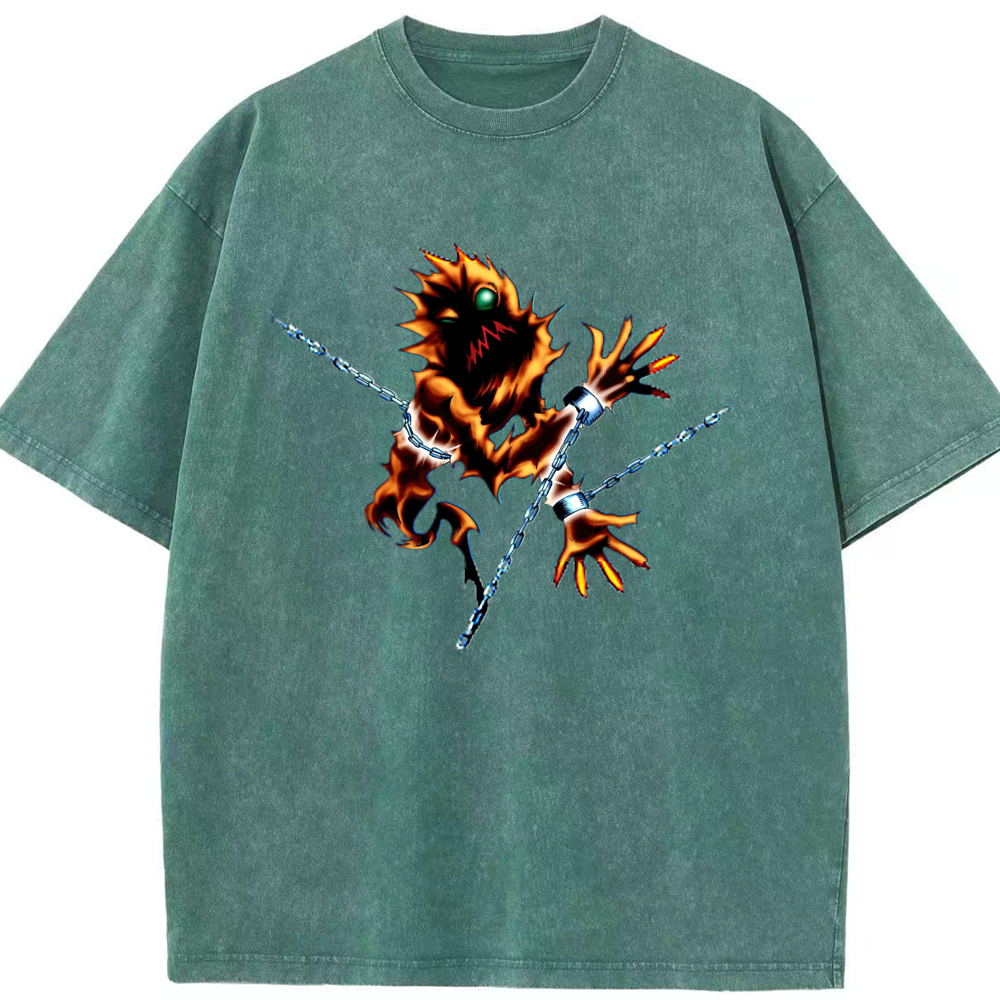 （画像用） 遊☆戯☆王 Yu-Gi-Oh! 綿100% ヴィンテージ風 半袖Tシャツ（フロントプリント）